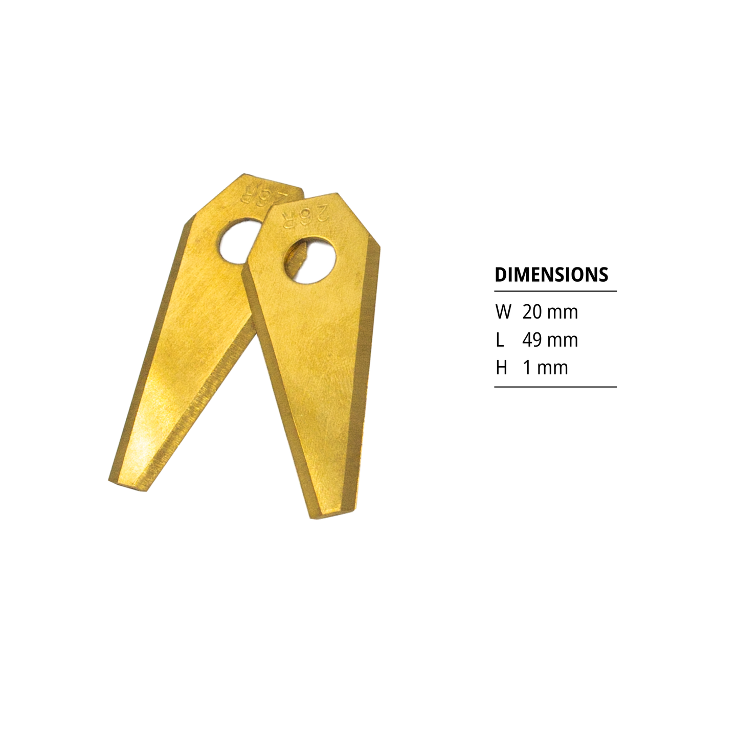 Bosch Indego Blades, Gold (Pack of 9)