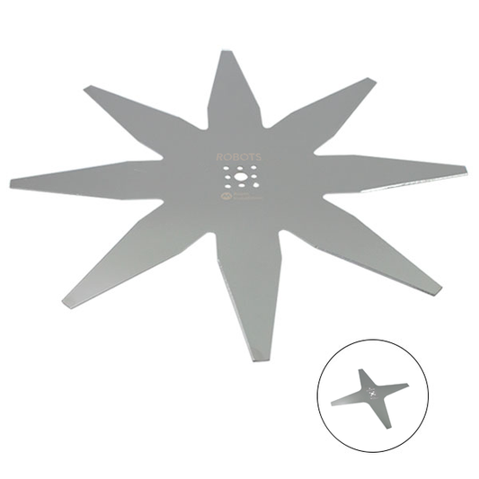 8-Star Ambrogio Blade, SIlver (10, 12, and 14-inch)